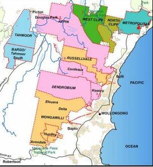 Current mining leases in the Southern Coalfield. Picture: WaterNSW