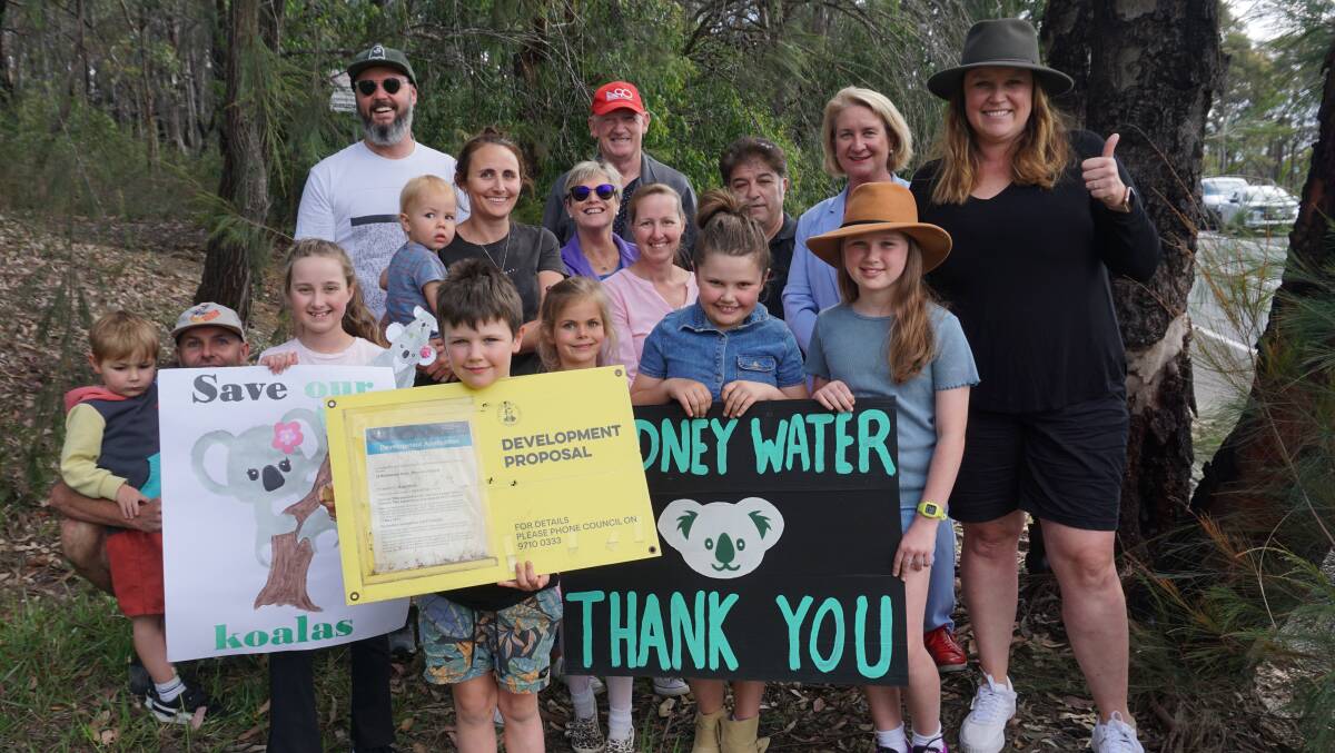 Residents celebrate Sydney Water's withdrawal of the development application. Picture supplied