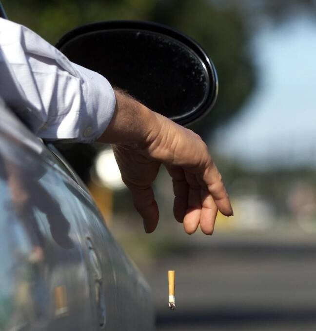 Tougher penalties will apply to motorists caught throwing lit cigarettes out the window of their vehicle. Picture: Hank van Stuivenberg / Fairfax