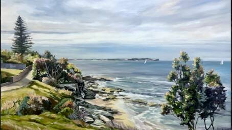 Walking along the Esplanade, Cronulla will be among Nicole Southworth's paintings exhibited at the festival.