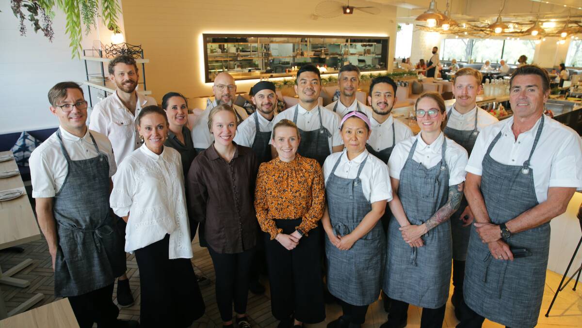 Restaurant - Fine Dining winner: The Jensens team, with Brooke Jensen second from left and Carl at far right. Picture: John Veage