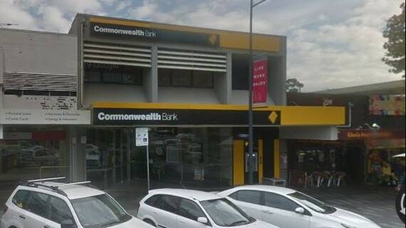The former Commonwealth Bank branch in the hear of the Gymea shopping strip. Picture: Google Maps