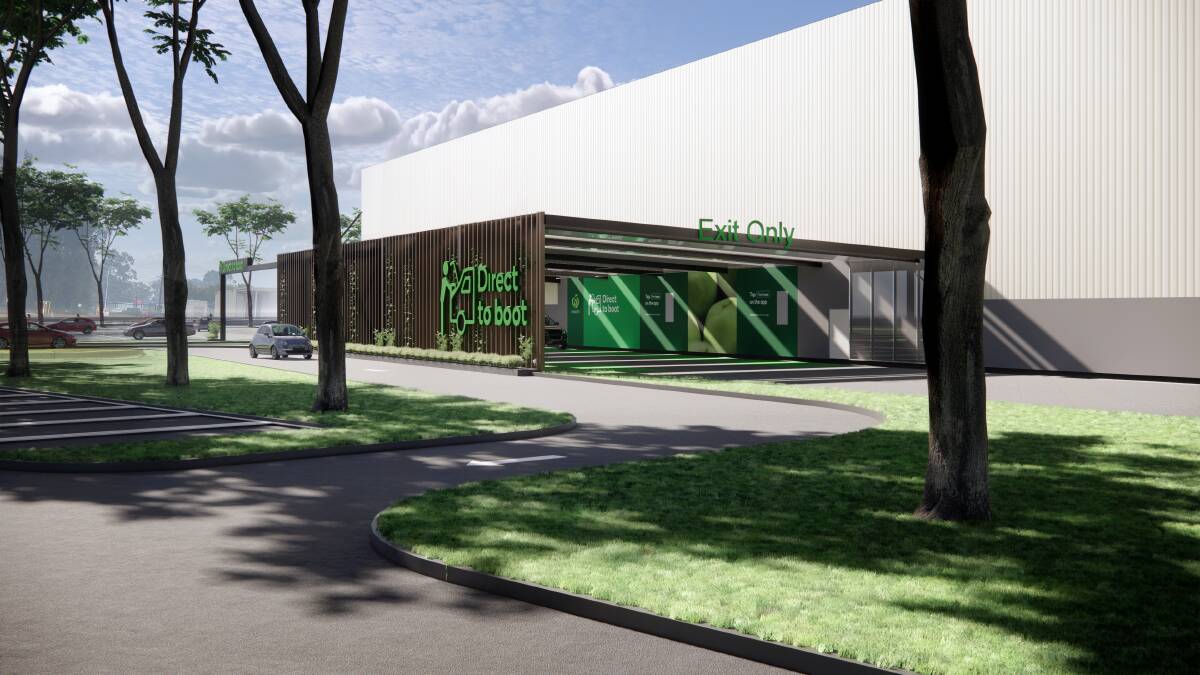 Proposed new online orders pick-up and distribution centre at Caringbah. Picture: supplied