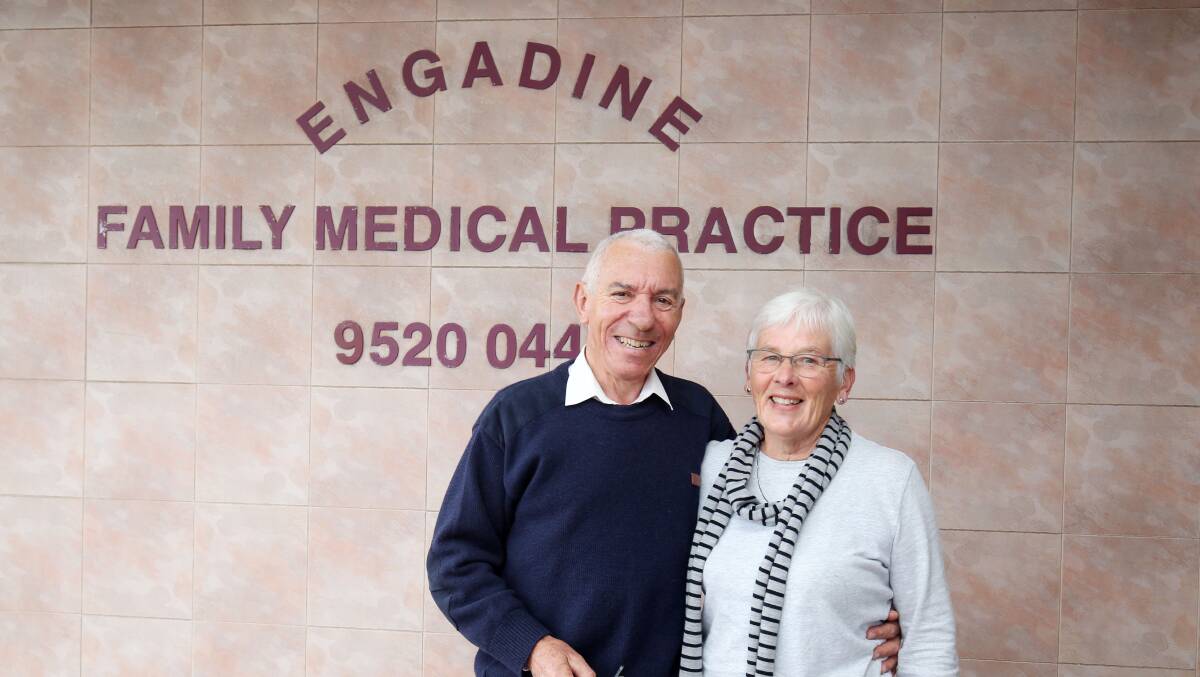 Dr Robert Favaloro and his wife Gail, who was the medical centre's first practice nurse. Picture: Chris Lane