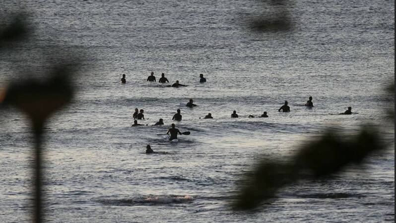 File photo of surfers at Cronulla Point. Picture: John Veage