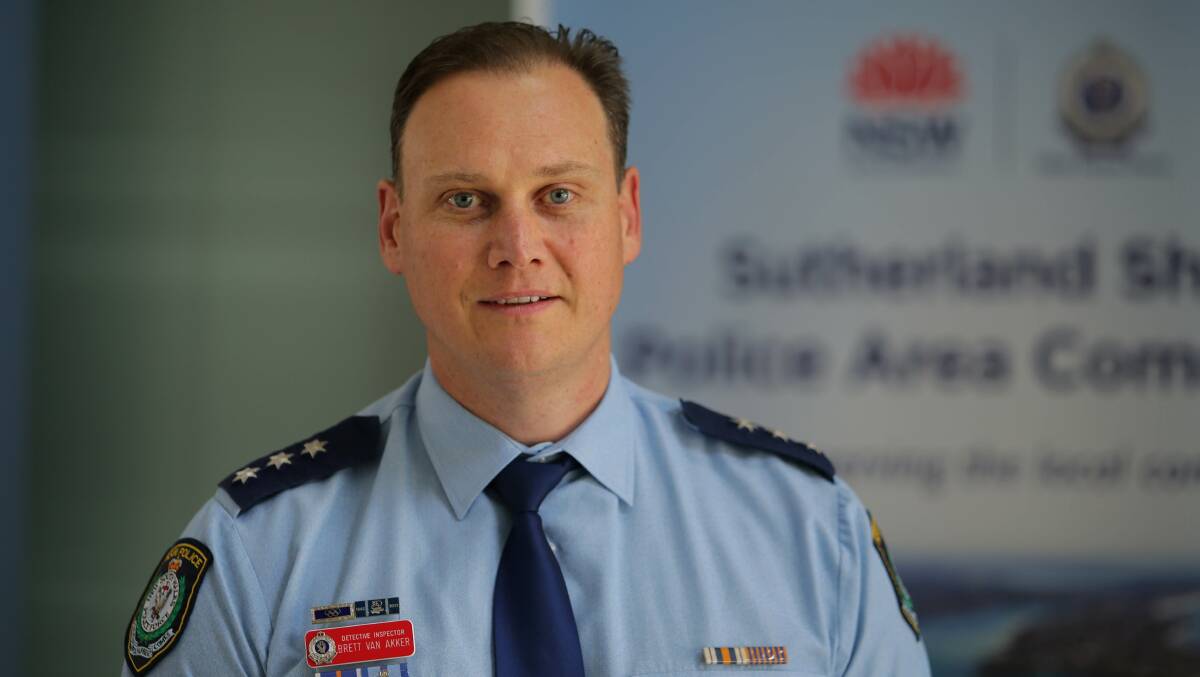Detective Inspector Brett Van Akker, the crime manager for Sutherland Shire Police Area Command.