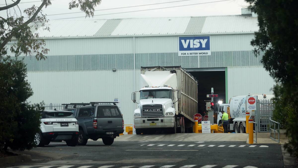 The Visy facility at Taren Point. Picture: Chris Lane
