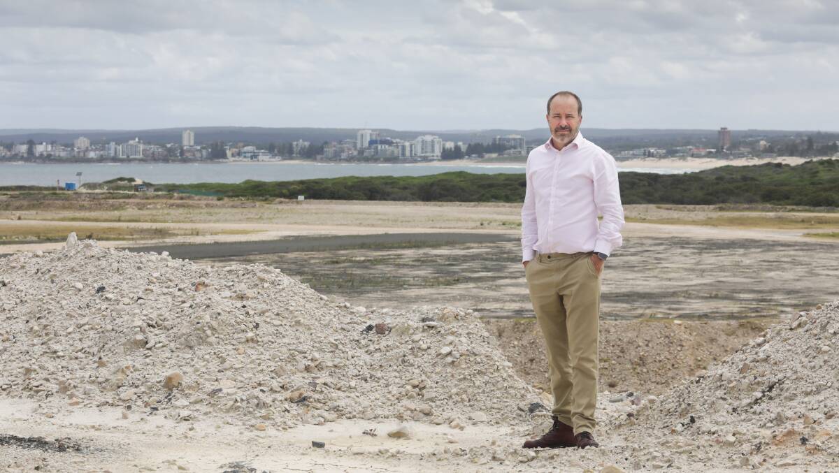 Holt Estate 1861 CEO Duncan McComb outlines new plans for former sand mining sites on the Kurnell peninsula. Picture by John Veage