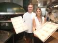 Ben Gilbert and Kirsty Dix at Levain Sourdough Pizza. Picture by Chris Lane