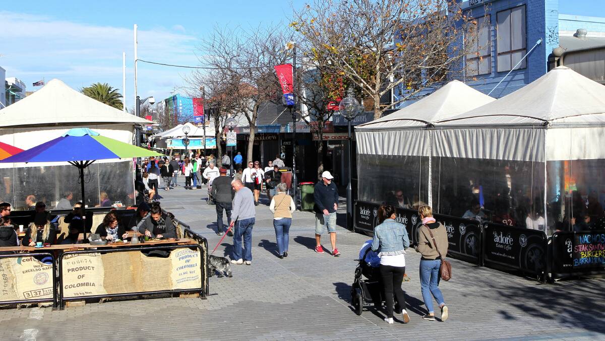 Burden lifted: Businesses in Cronulla mall will no longer have to pay the special levy. Picture: John Veage
