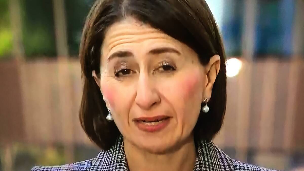 Gladys Berejiklian appeals for people to "step up" at a media conference on Wednesday