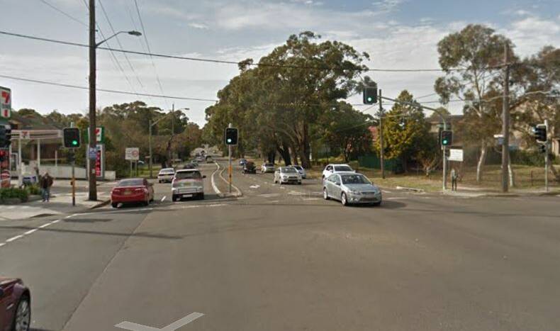 Intersection of President Avenue and Gymea Bay Road, Gymea. Picture: supplied