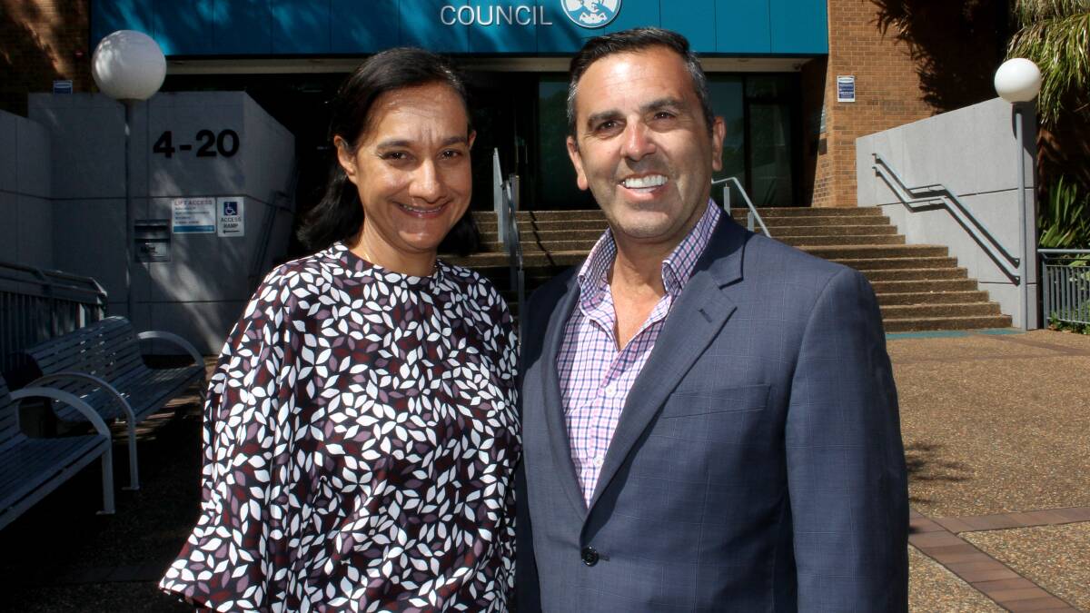 Manjeet Grewal and Mayor Carmelo Pesce. Picture: supplied