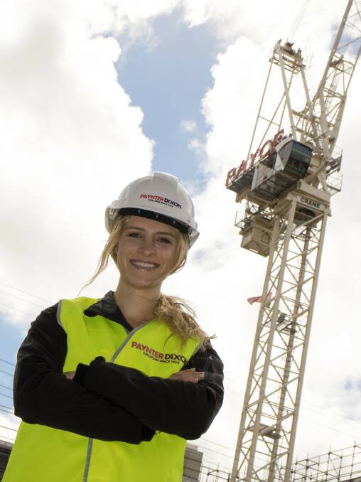 The sky is the limit for Lauren Sharpe, of Lugarno, who has gained a cadetship in the construction industry. Picture: supplied