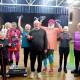 Community win: Organiser George Barrett (front, centre) and members of the Bundeena seniors fitness group. Picture: Chris Lane