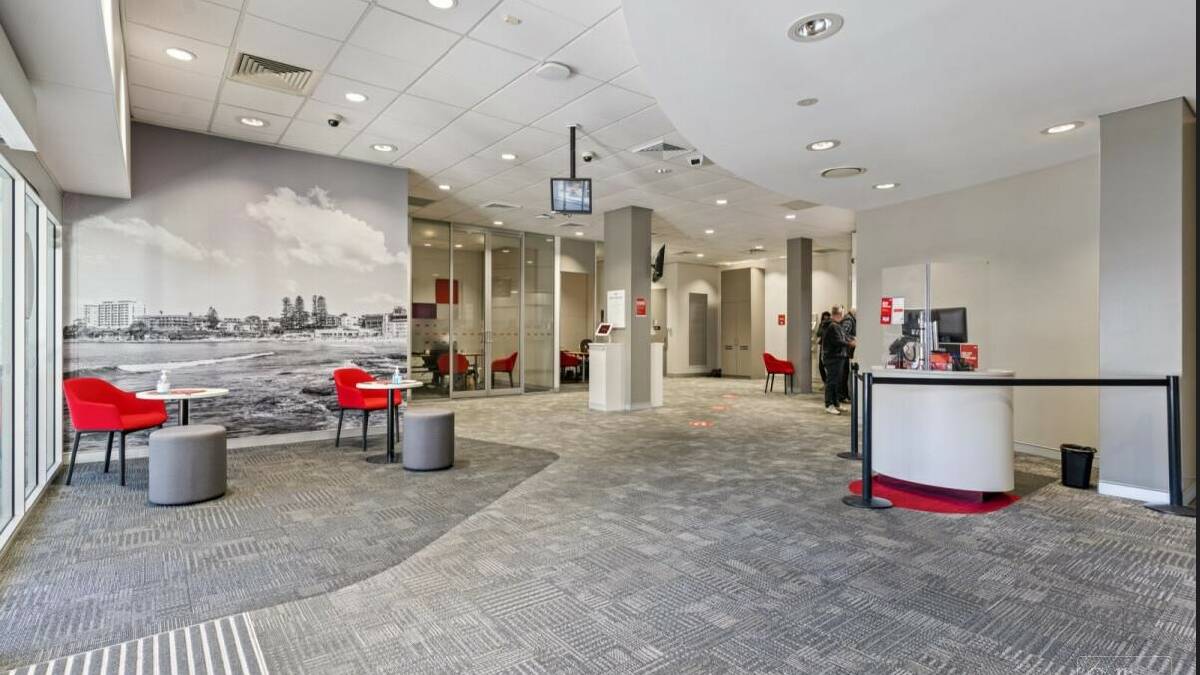 Inside the former Westpac branch at Cronulla. Picture: supplied