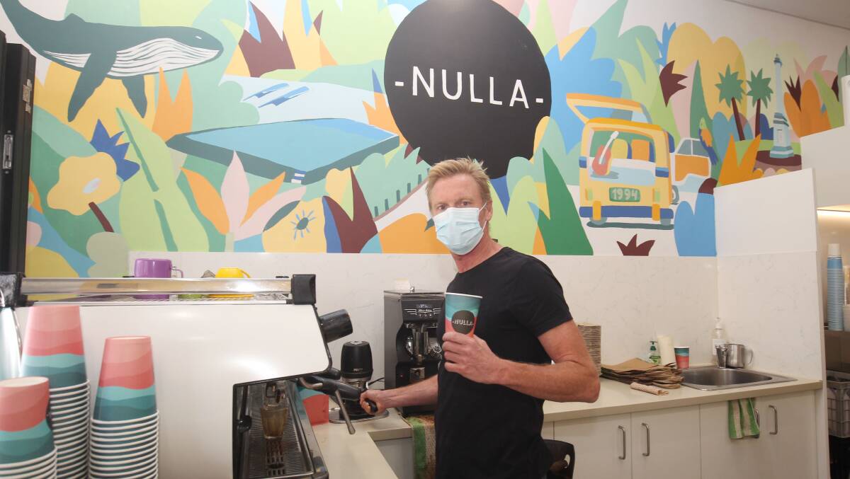 Beach 'not enough': Gavin Kable, proprietor of Nulla Nulla cafe, wants to see more events like the Jazz and Blues Festival. Picture: Chris Lane