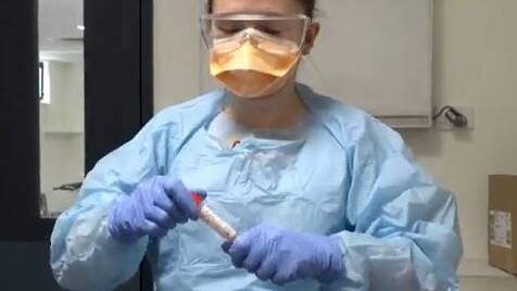 Testing for coronavirus. Picture: Health NSW