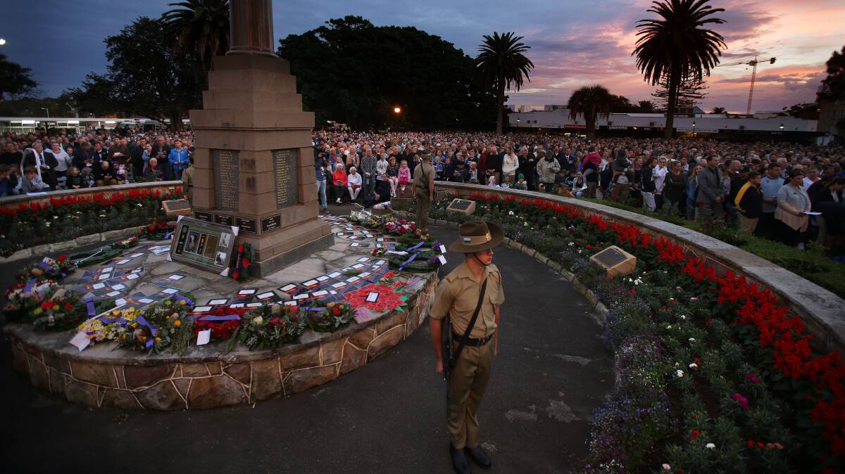 About 5000 people attended this previous dawn service in Monro Park at Cronulla. Picture: John Veage