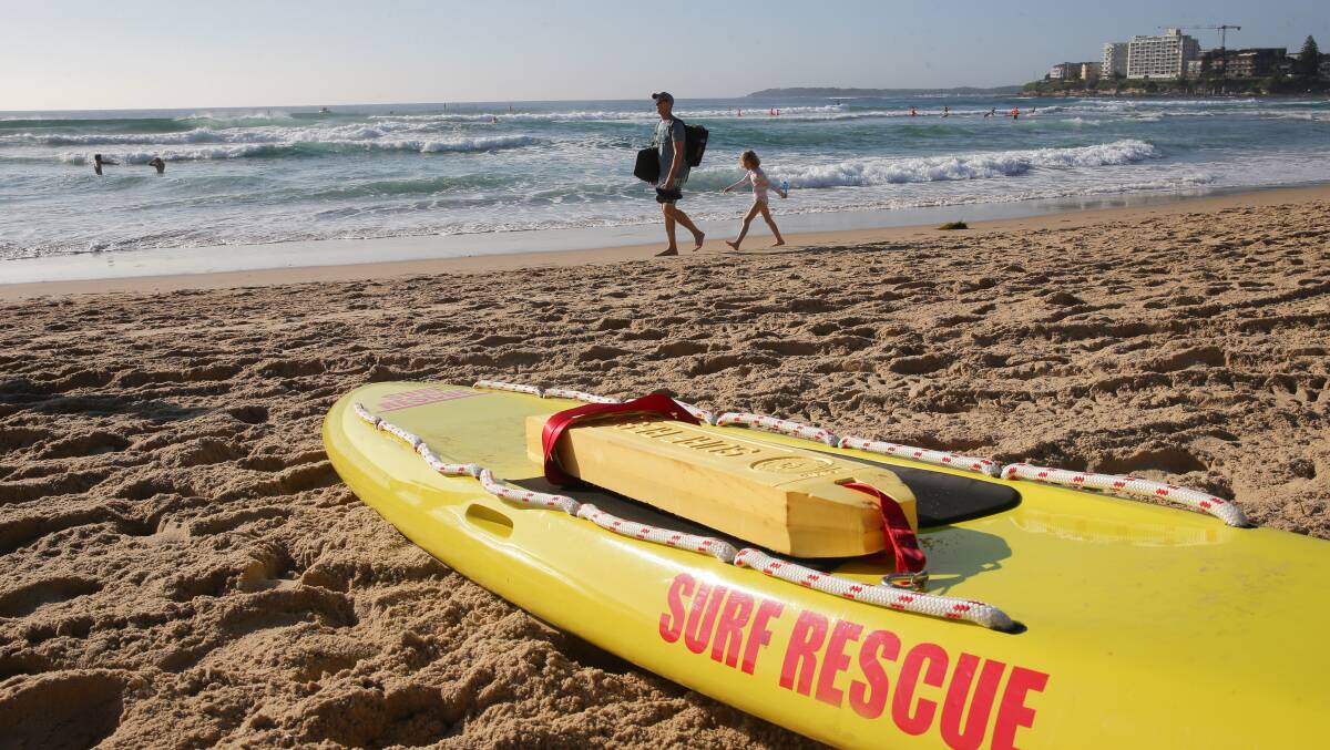 North Cronulla beach this month after earlier rescues. Picture by John Veage