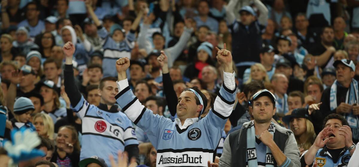 Great support: Lyall Gorman says NRL officials were surprised and delighted by the turnout of Sharks supporters and the atmosphere they created. Picture: Getty Images