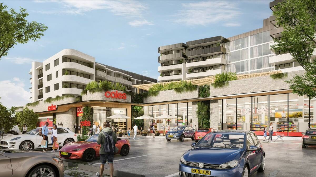 Artist's impression of the approved development, which Coles is now seeking to modify. Picture DA