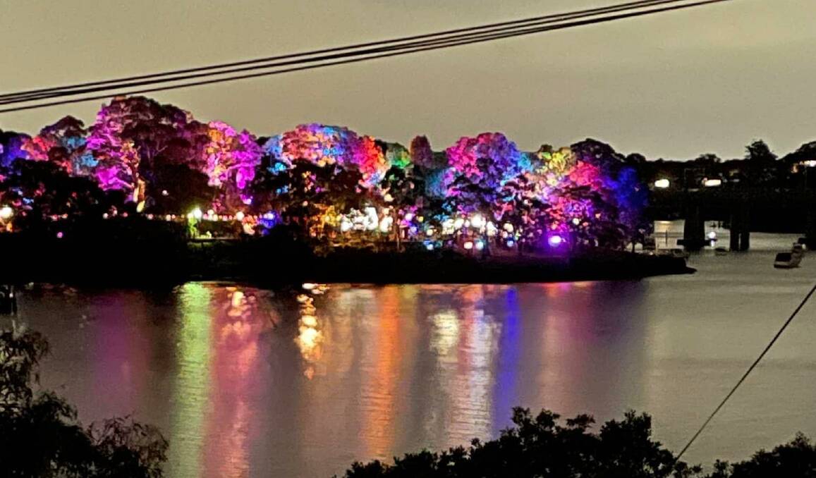 Test run for the lights display at Como. Picture: Facebook