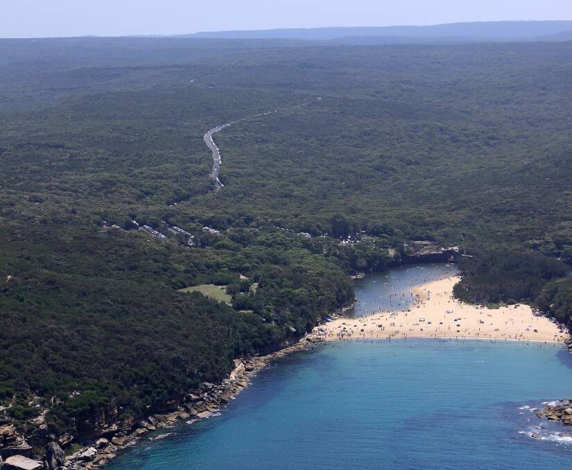 Royal National Park extends to the horizon from Wattamolla. Picture: P. Tazeskioeh, Office of Environment and Heritage