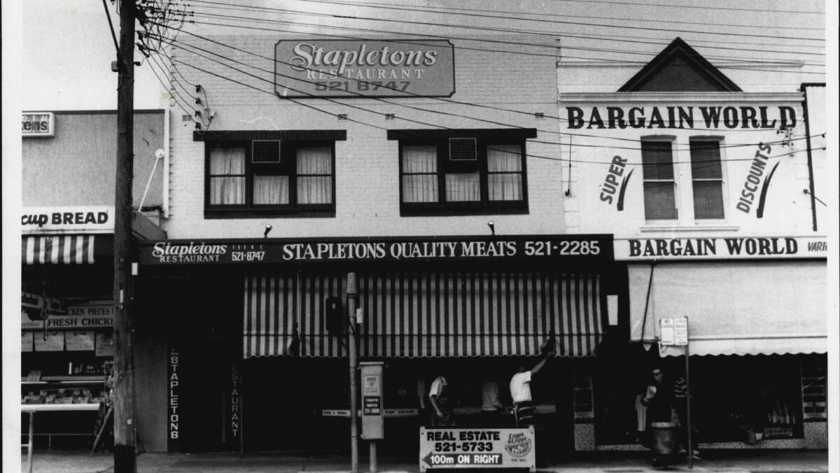 Stapletons butcher shop in 1992. Picture Fairfax Media 