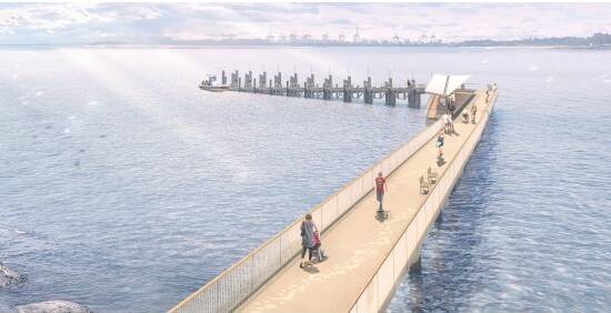 Visualisation of the wharf at La Perouse. Picture EIS