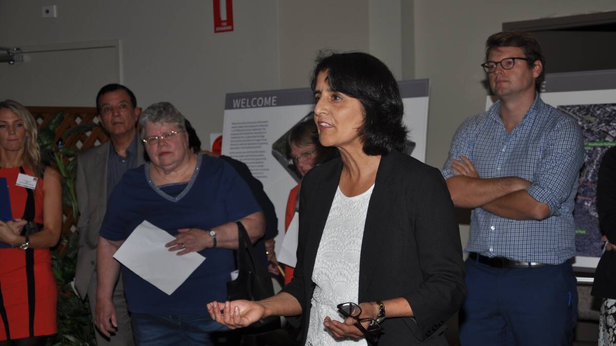Diedree Steinwall at the first public meeting held over the proposed Heathcote Hall development.