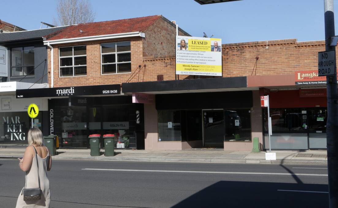 The Caringbah shop previously occupied by Bettina's Ladieswear and Lingerie. Picture: John Veage