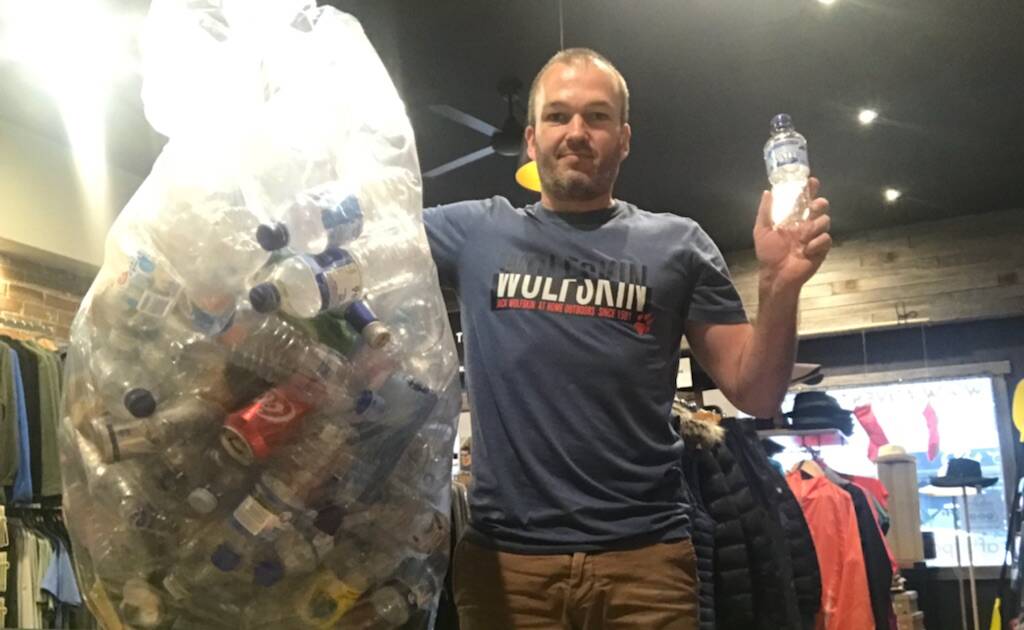 Out of scheme: Andrew Taylor, who owns AdventureCo in Oatley, collected 600 cans and bottles in the first three days of the scheme, but has now withdrawn. Picture: supplied