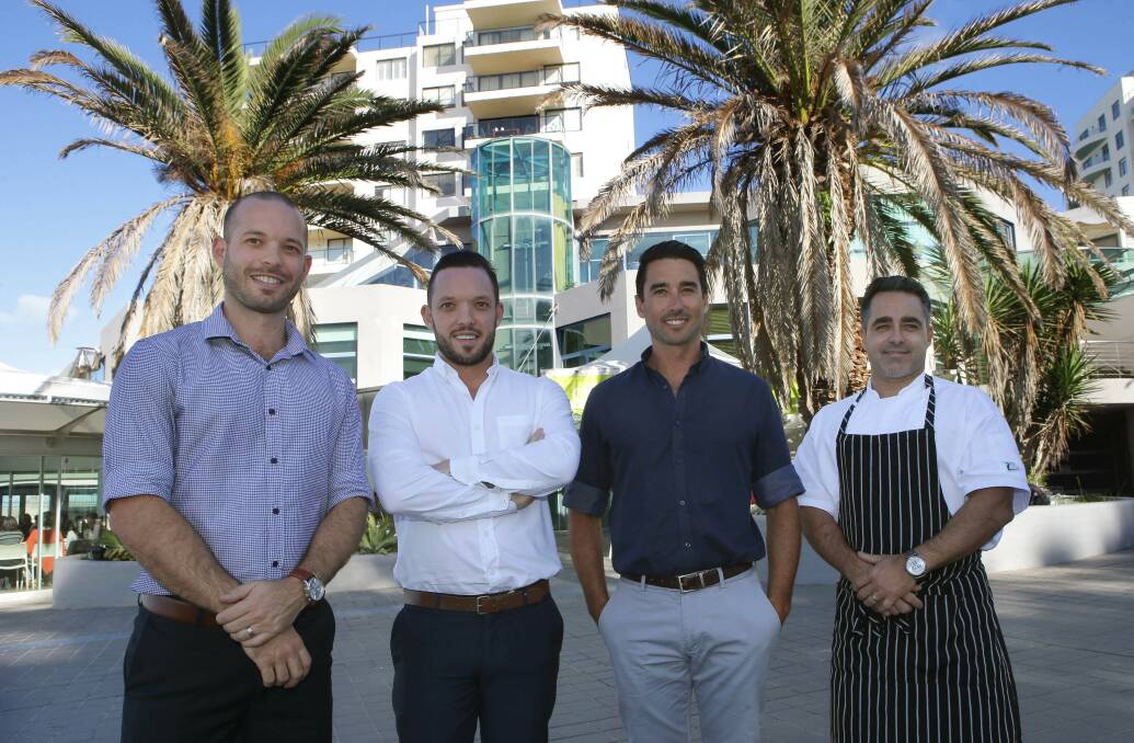 "Young guns": Blake, Adam, Marc and Nathan Allouche, are taking on a new challenge by  running both Sealevel restaurant and Alley Break cafe, to be renamed Next Door. Picture: John Veage