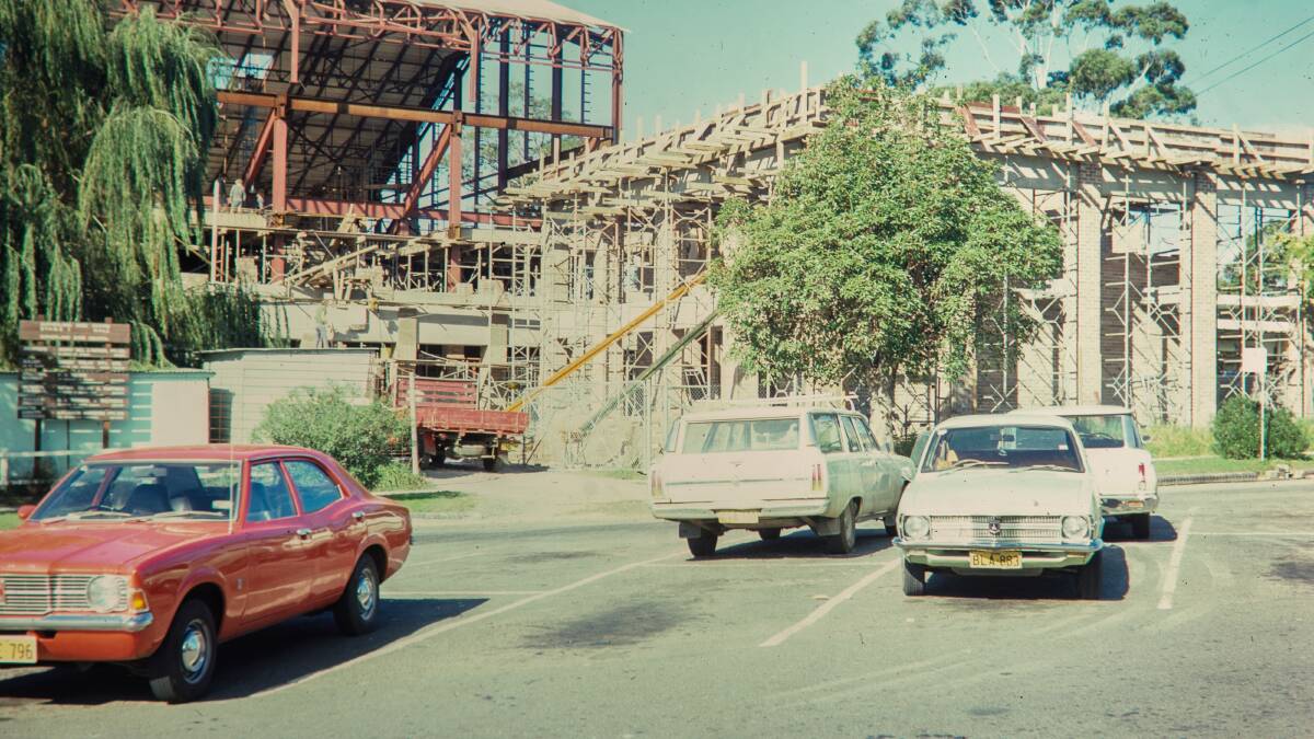 Construction of Sutherland Civic Centre in 1975.Picture Sutherland Shire Libraries
