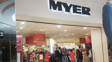 The Myer store in Westfield Miranda. 