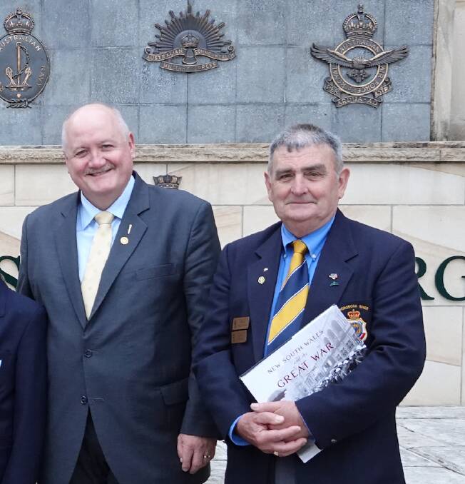Heathcote MP Lee Evans and president of the Woronora River RSL sub-Branch Barry Grant. Picture: supplied