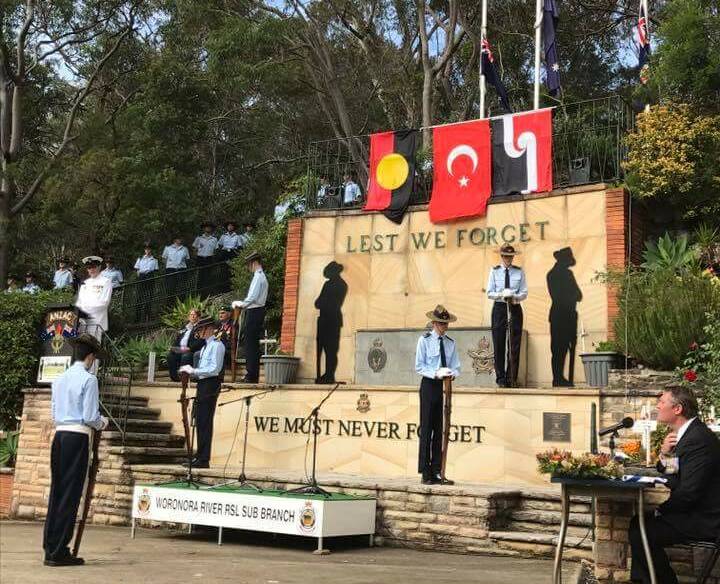 Anzac Day at the Woronora River War Memorial.
