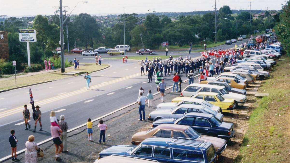 May Fair procession along Menai Road, Bangor in 1986. Picture Sutherland Shire Libraries
