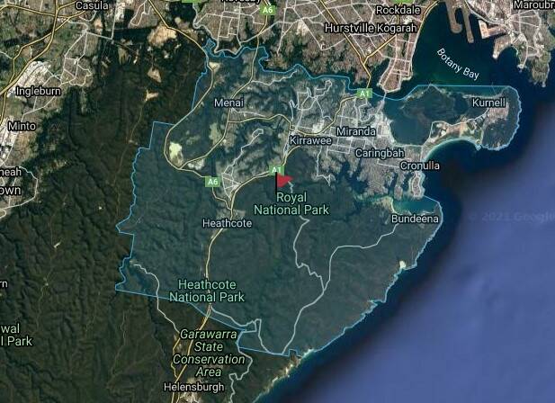 Sutherland Shire boundaries. Picture: Google Maps