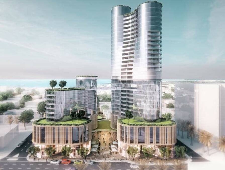  Artist's impression of a 21-storey hotel at the Kingsway end of the CBD, between Croydon Street and Abel Place. Picture: Facebook