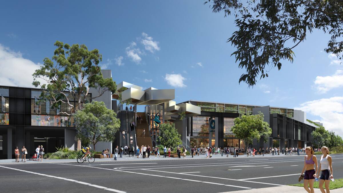 Plans exhibited: The proposed changes include "a more activated streetfront" on Captain Cook Drive.  Image: supplied
