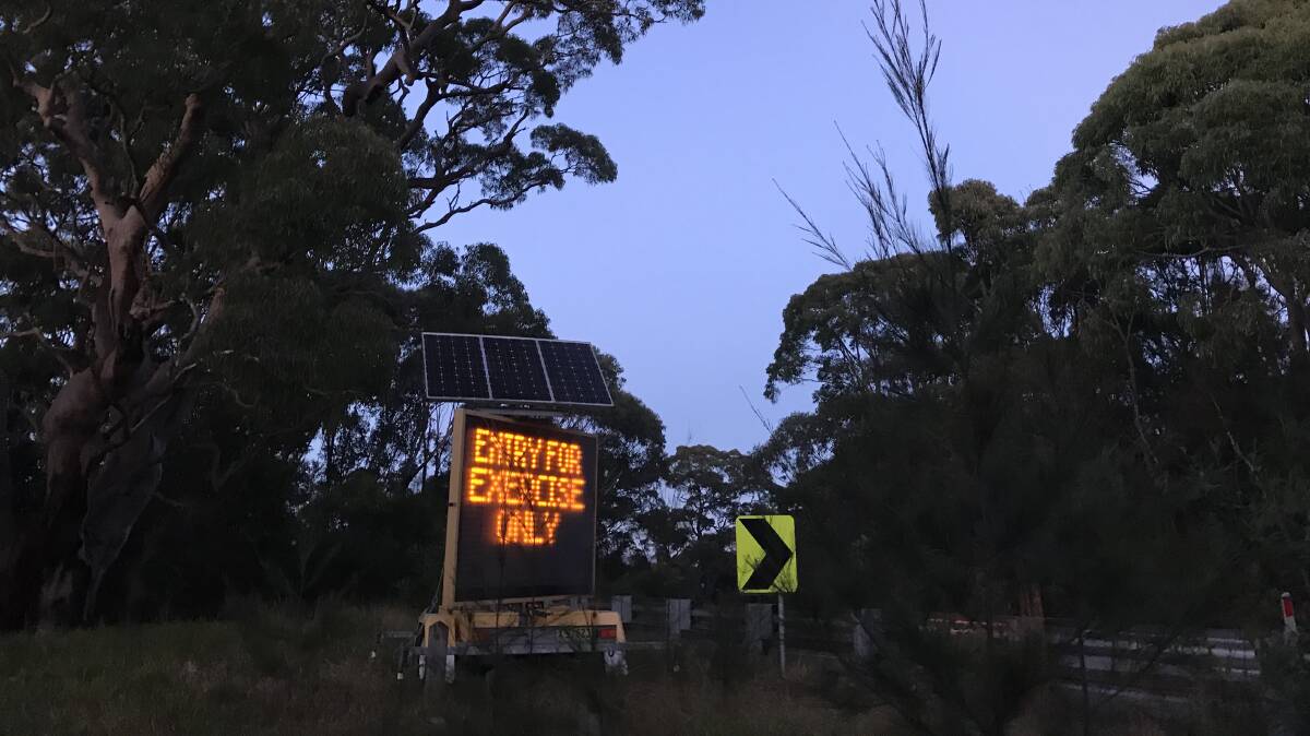 Sign at the entrance to Royal National Park. Picture: Chris Lane