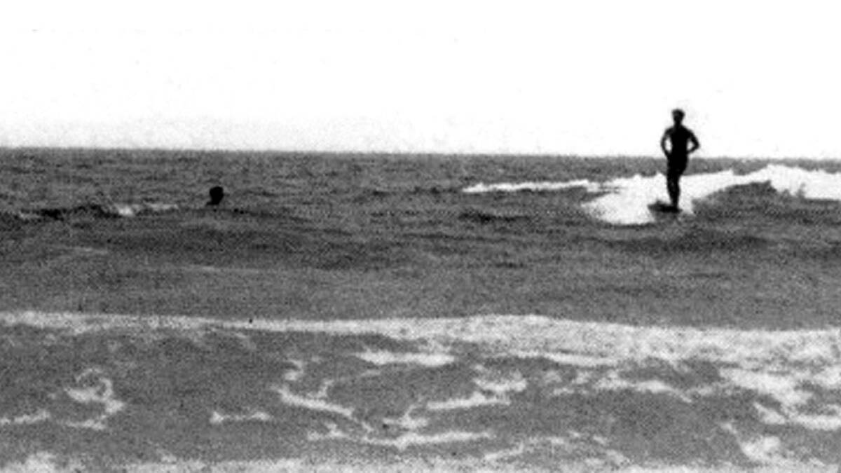 1915: The Duke surfing at North Cronulla.