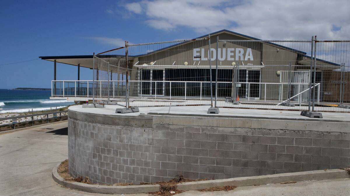 The cafe is being built on the northern side of the Elouera surf club. Picture: John Veage