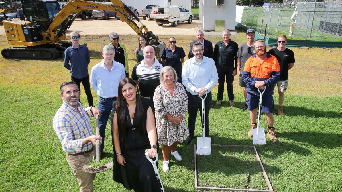 Sod-turning ceremony at Seymour Shaw Park, Miranda. Picture by John Veage