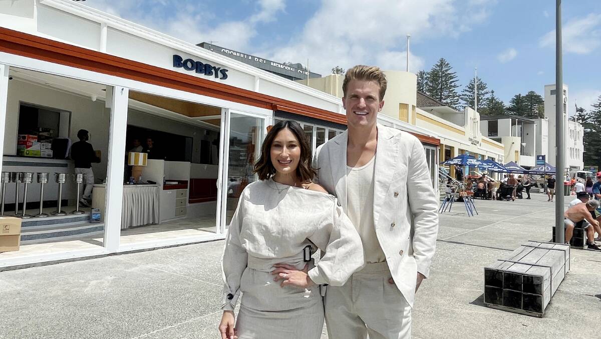 Kylie and Adam Micola have opened their new venue Bobbys, on the Esplanade at Cronulla. Picture by Chris Lane