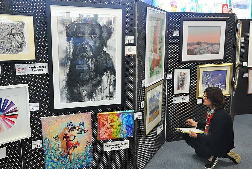 Browse or buy: The festival gives artists a chance to show their work. 