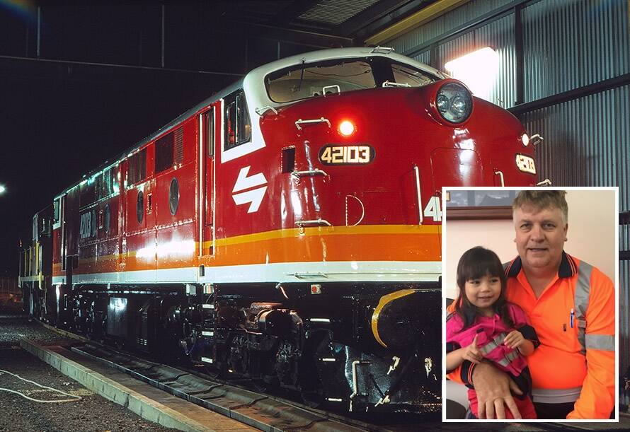 Craig Prior has passed his love for trains to his daughter Chloe. Pictures: Supplied