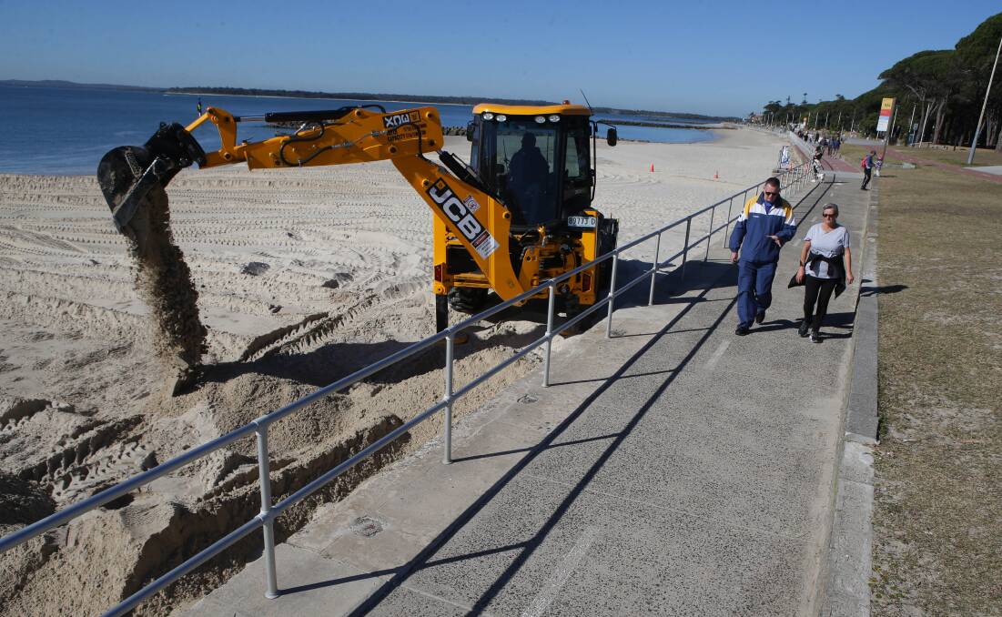 Bayside Council has approved a tender for the restoration of the eroded section of Lady Robinsons Beach at Ramsgate baths in time for the summer swimming season. Pictures: John Veage